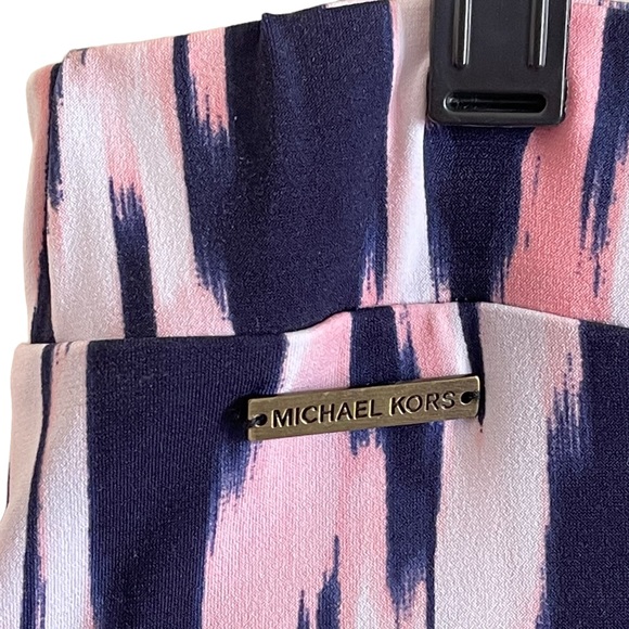 MICHAEL Michael Kors navy, pink & white tulip split maxi skirt - Picture 8 of 10